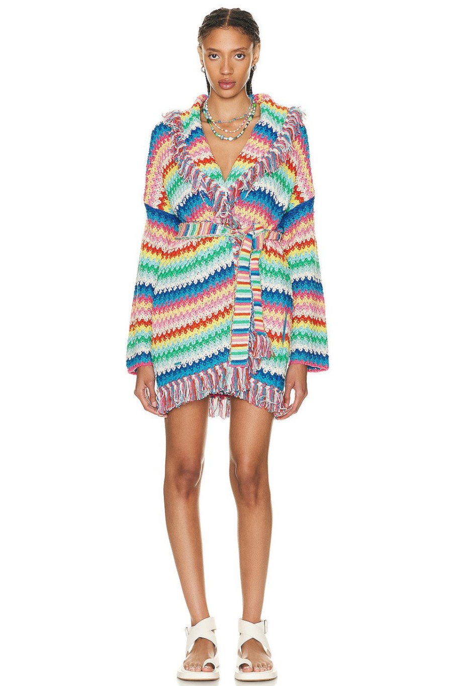 Women ALANUI Sweaters & Knits | Over The Rainbow Cardigan Multicolor