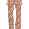 Women PACO RABANNE Pants | Straight Leg Pant Cotton Grunge Tapestry