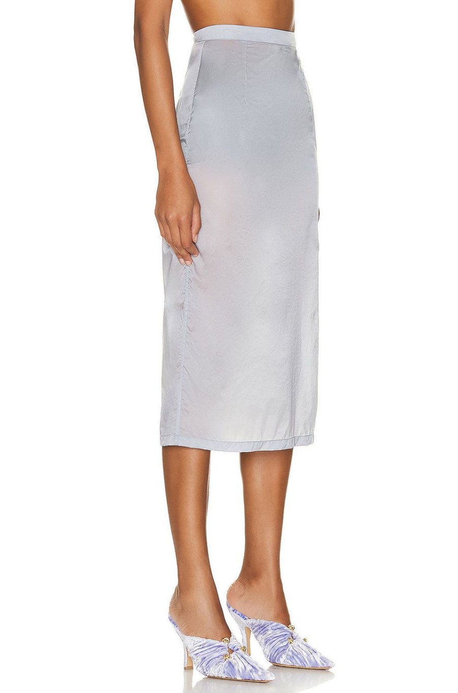 Women Maison Margiela Skirts | Midi Skirt Sax