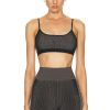 Women THE UPSIDE Activewear | Ribbed Seamless Ballet Bra Mocha