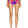 Women AREA Shorts | Butterfly Leather Hot Short Multi