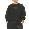 Women Alexander Wang Sweaters & Knits | Essential Sweatshirt Army Green