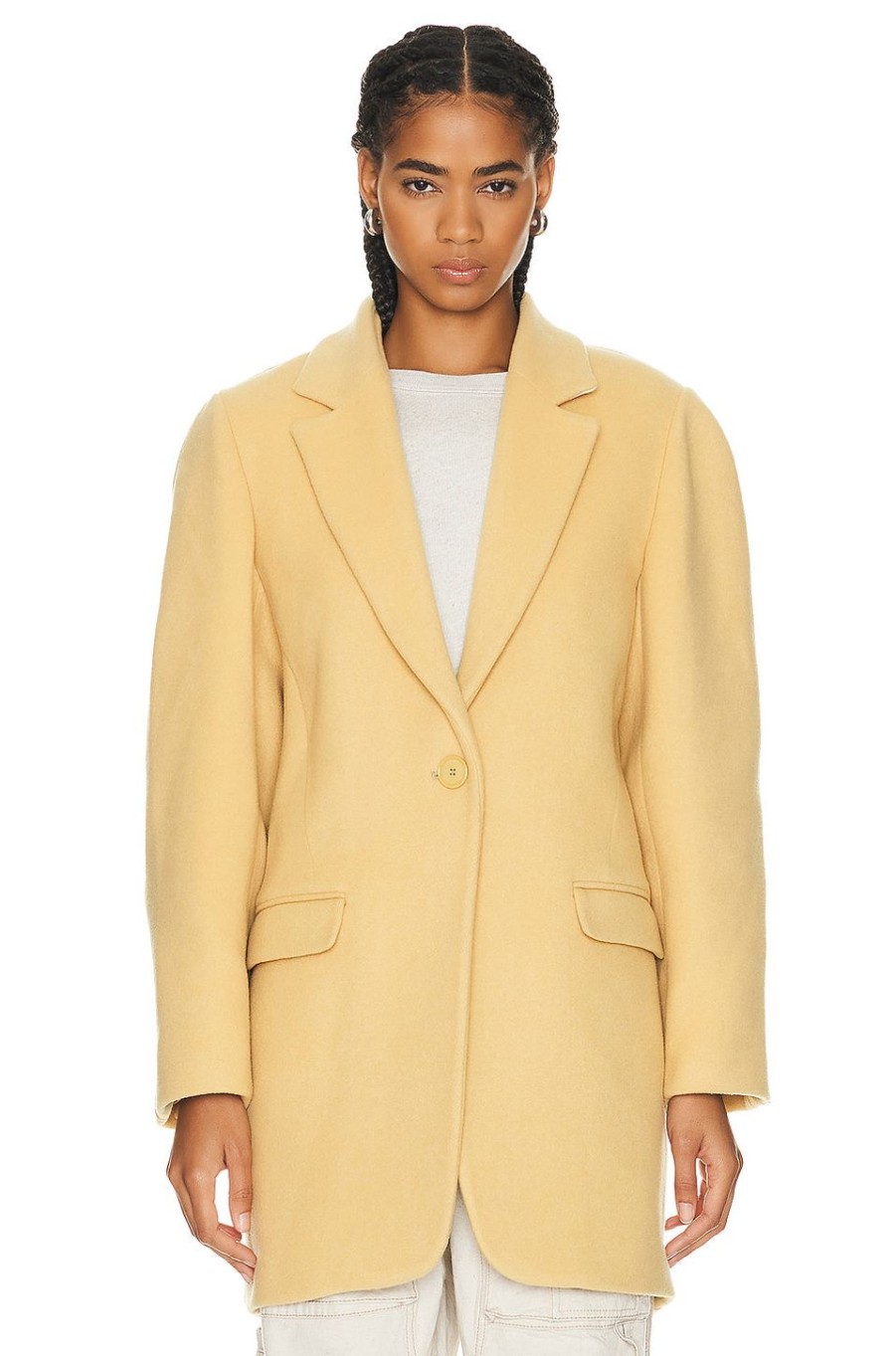 Women Isabel Marant Jackets & Coats | Jilinka Timeless Coat Straw