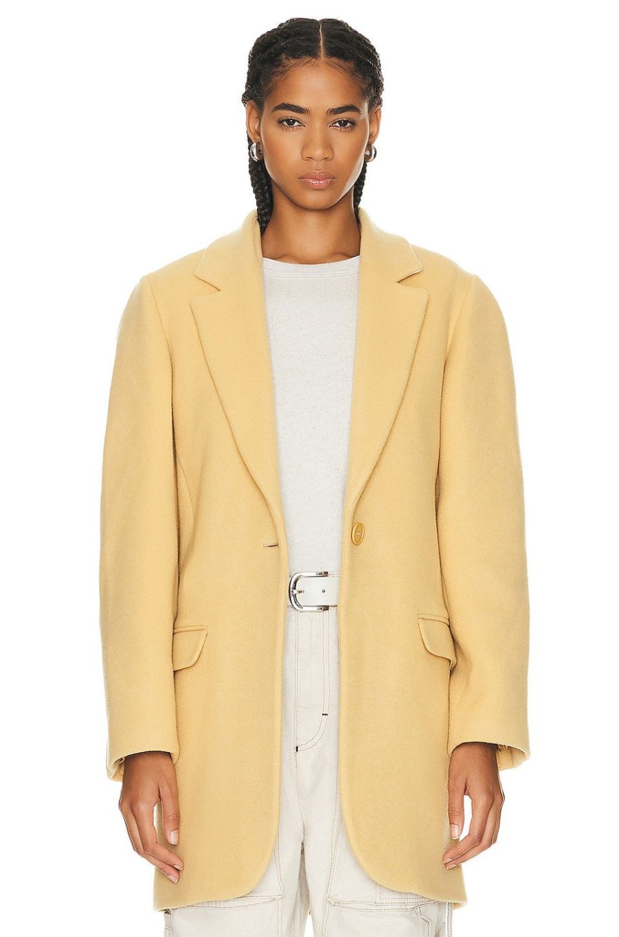 Women Isabel Marant Jackets & Coats | Jilinka Timeless Coat Straw