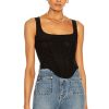 Women Miaou Tops | Campbell Corset Black