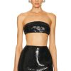 Women David Koma Tops | Sequin Bandeau Black