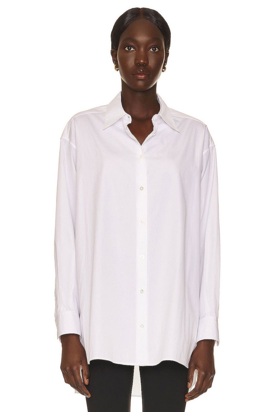 Women The Row Tops | Luka Shirt Optic White