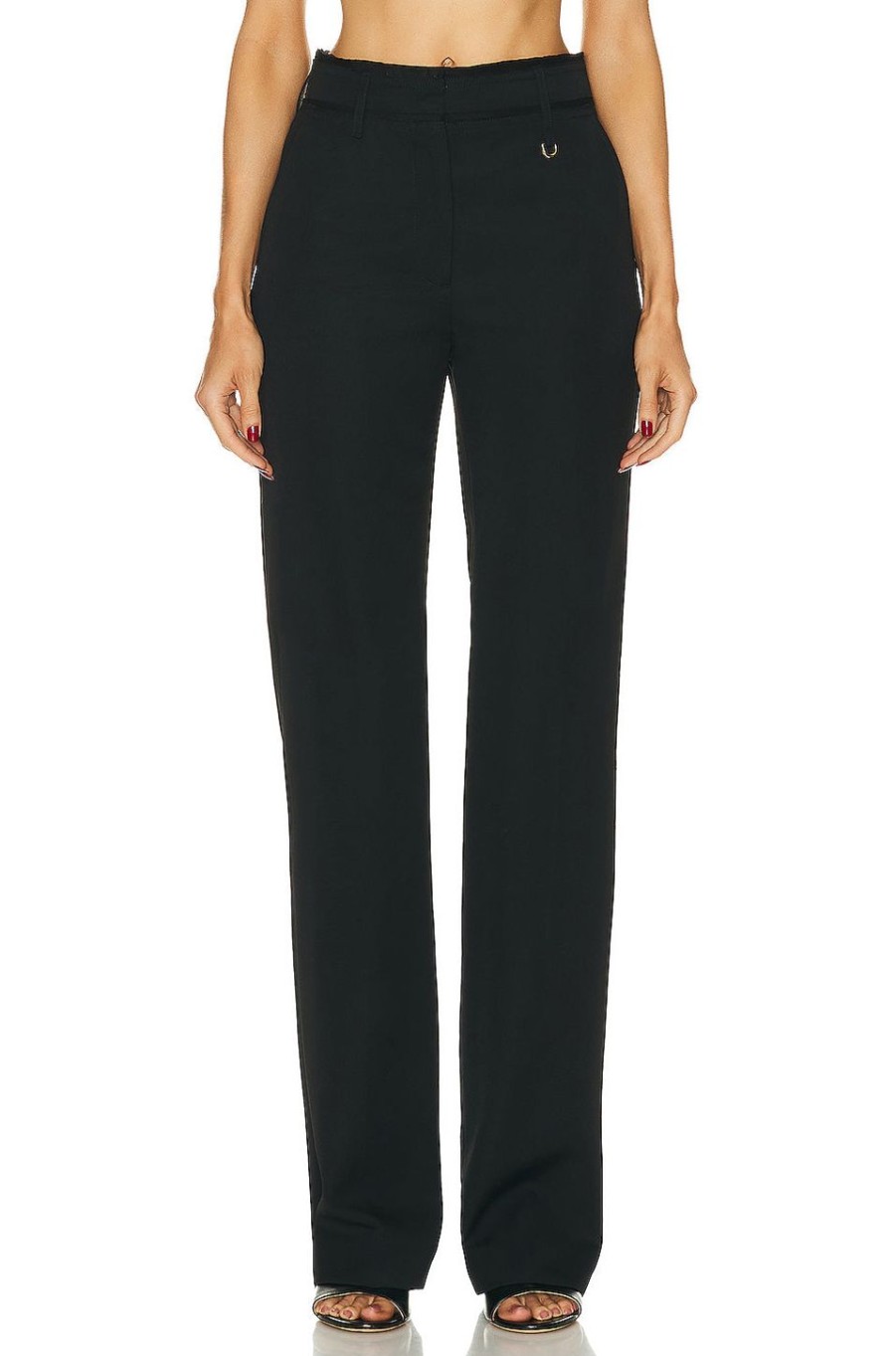 Women JACQUEMUS Pants | Le Pantalon Ficelle Pant Black