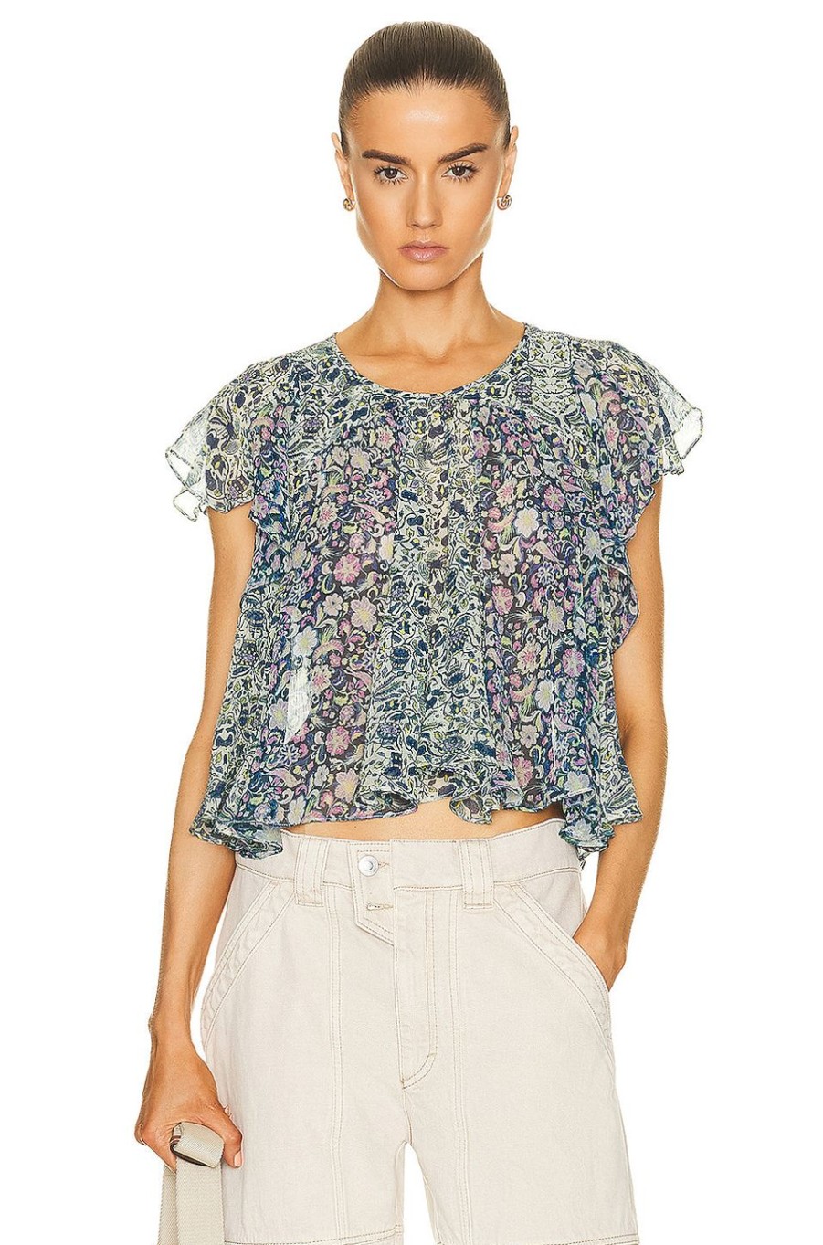 Women Isabel Marant Tops | Oriane Blouse Blue