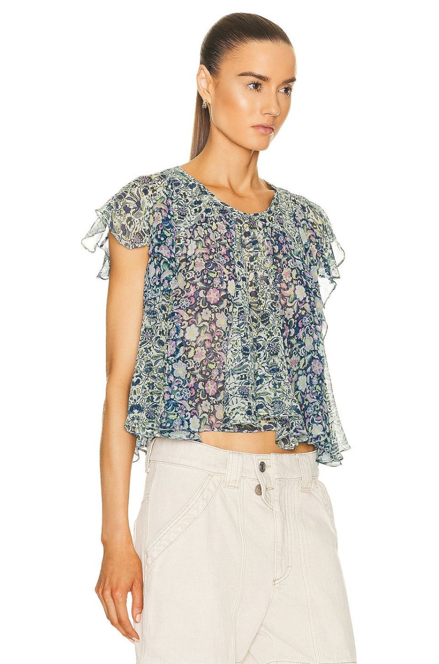 Women Isabel Marant Tops | Oriane Blouse Blue