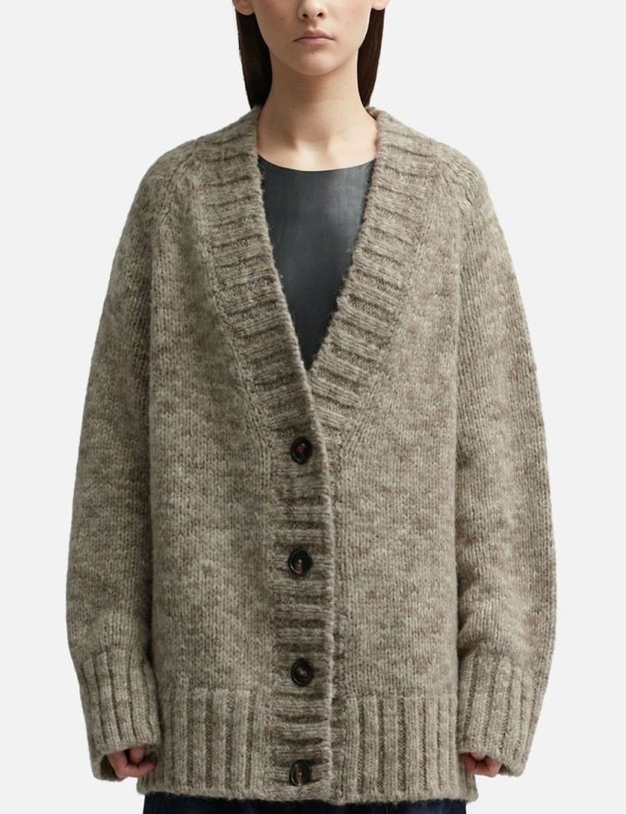 Women Maison Margiela Sweaters & Knits | Botanical Dye Cardigan Beige