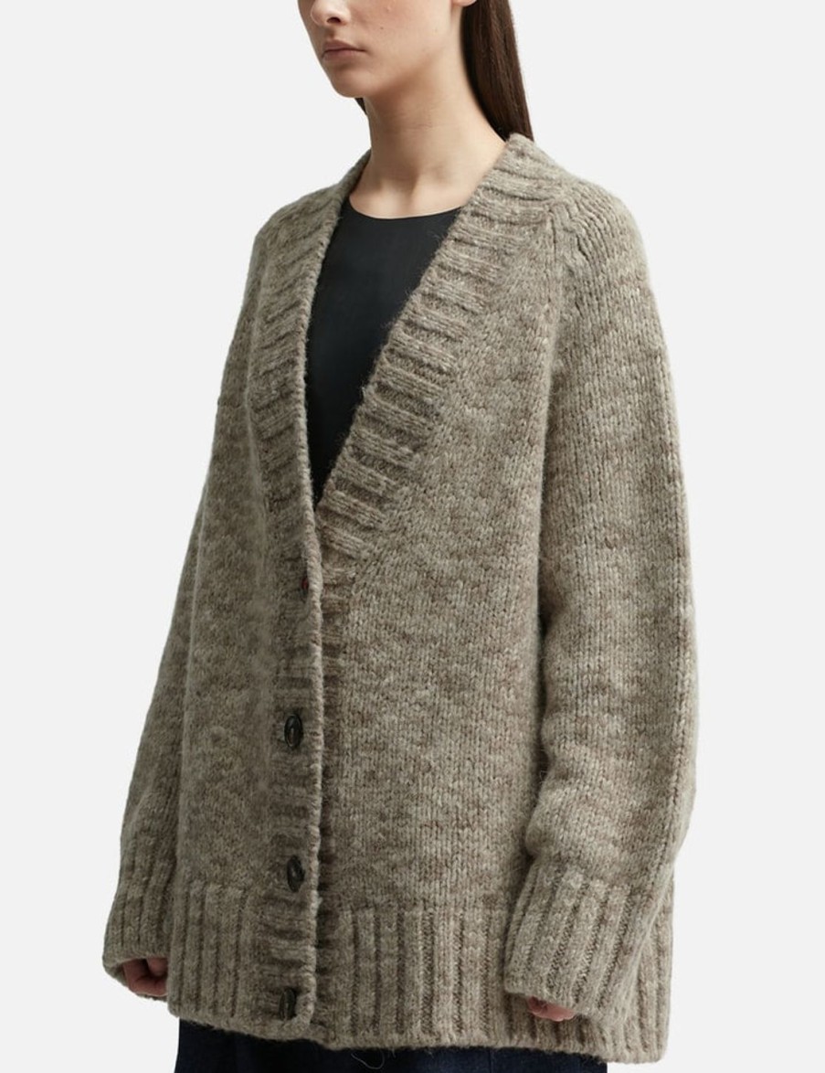 Women Maison Margiela Sweaters & Knits | Botanical Dye Cardigan Beige