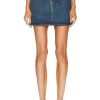 Women WARDROBE.NYC Skirts | Denim Mini Skirt Indigo