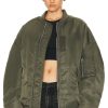 Women R13 Jackets & Coats | Zip Out Down Bomber Jacket Olive