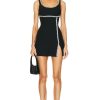 Women self-portrait Dresses | Textured Wool Mini Dress Black