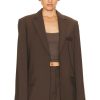 Women Matteau Jackets & Coats | Relaxed Tailored Blazer Coffee