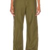 Women R13 Pants | Wide Leg Utility Pant Olive