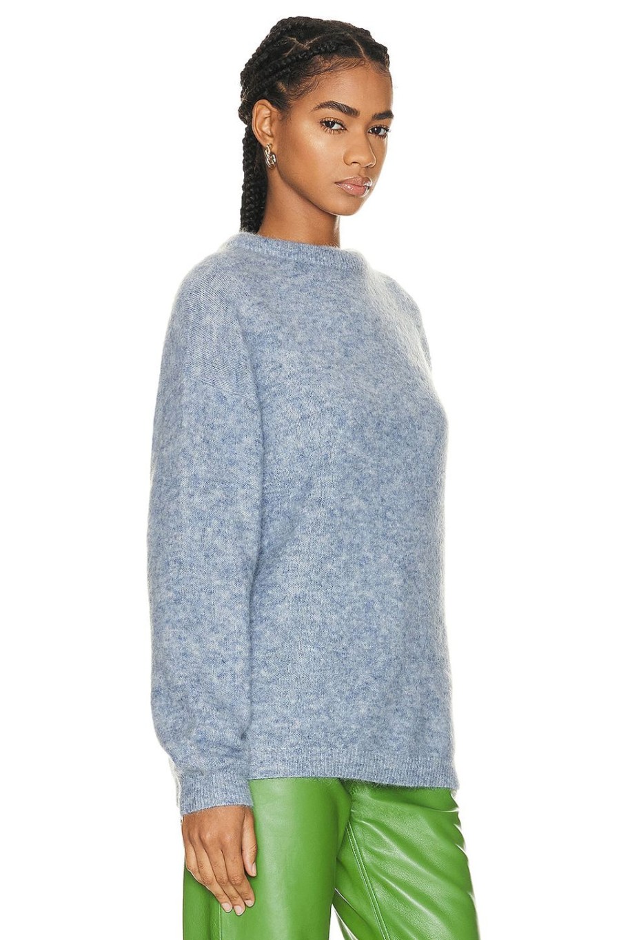 Women Acne Studios Sweaters & Knits | Crewneck Sweater Denim Blue