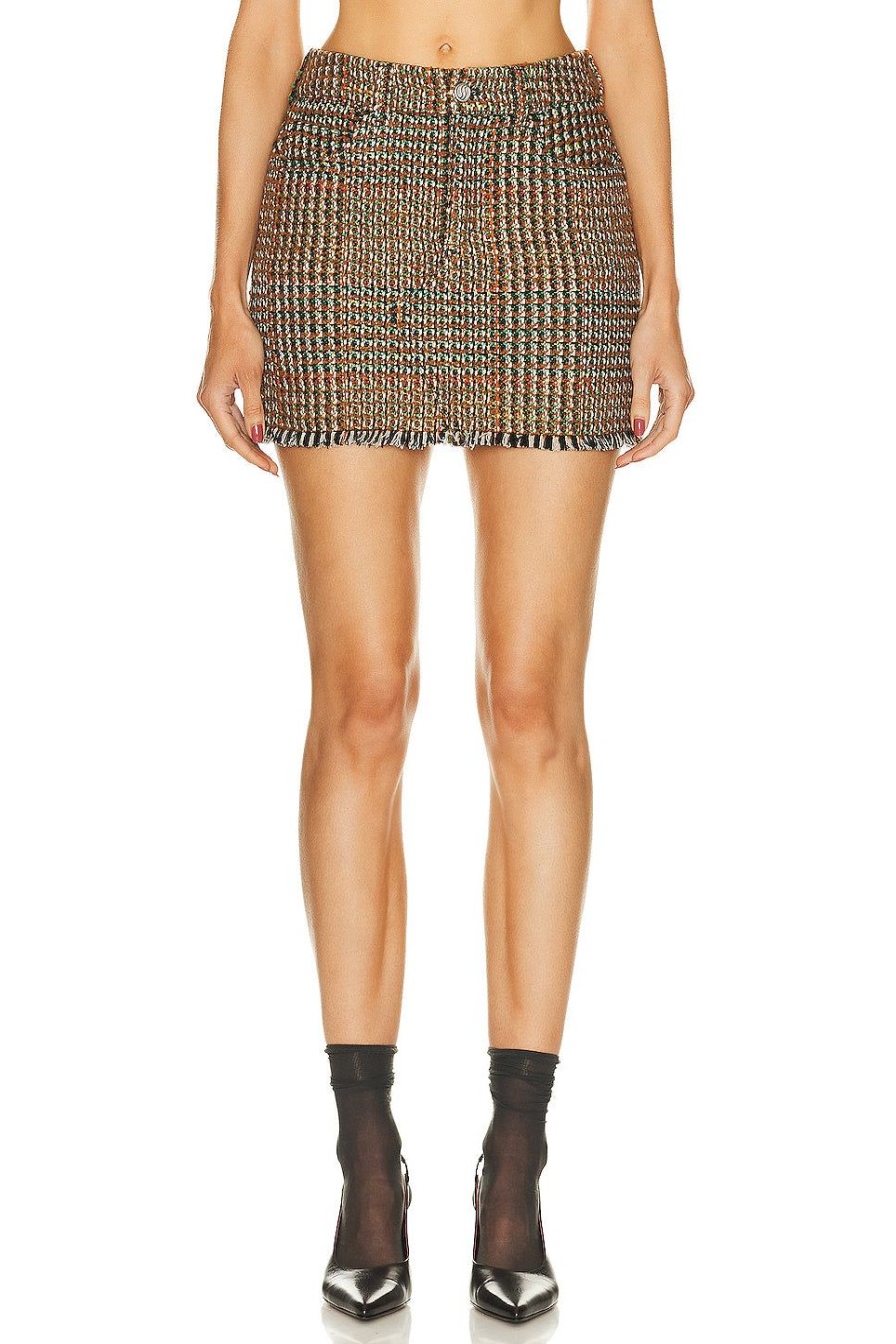 Women Stella McCartney Skirts | Mini Skirt Camel