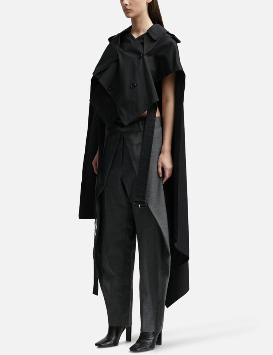 Women JW Anderson Jackets & Coats | Trench Cape Black