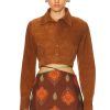 Women Johanna Ortiz Jackets & Coats | Amazonic Andes Shirt Camel