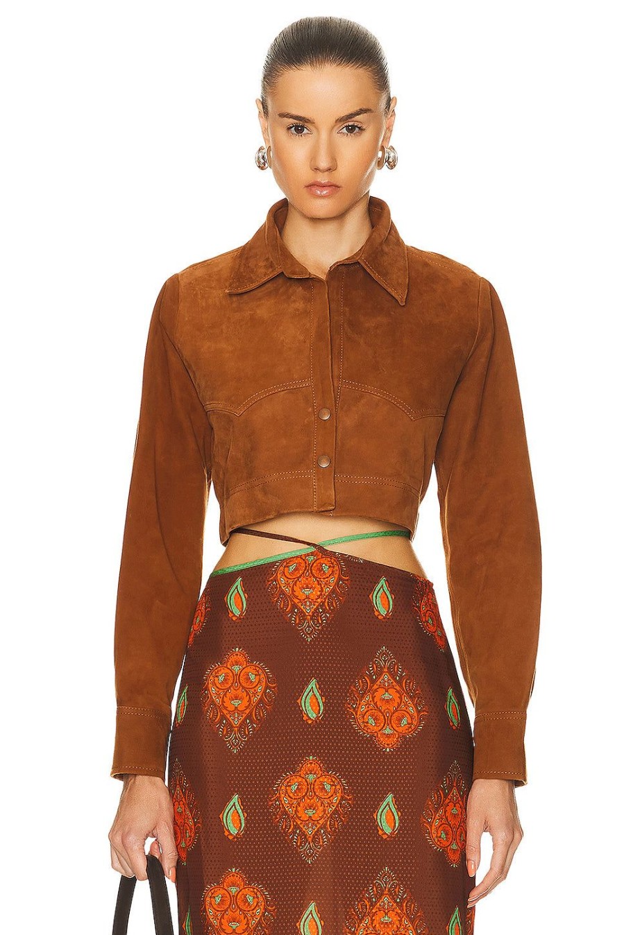 Women Johanna Ortiz Jackets & Coats | Amazonic Andes Shirt Camel