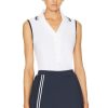 Women Varley Activewear | Anvier Performance Polo Top White