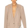 Women THE ATTICO Jackets & Coats | Glen Blazer Beige