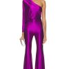 Women Alexandre Vauthier Jumpsuits & Rompers | One Shoulder Jumpsuit Cyclamen