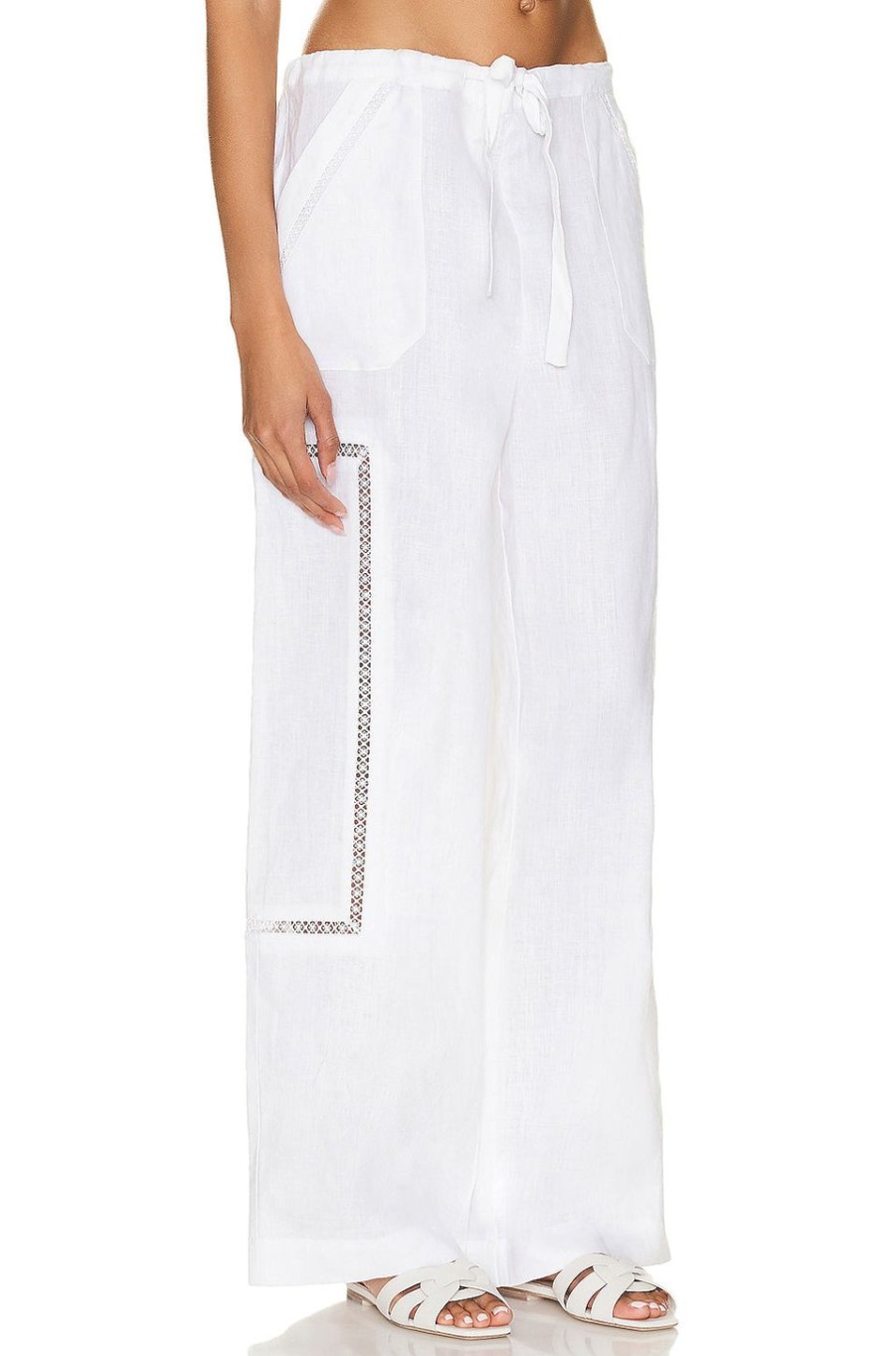 Women Staud Pants | Mackenzie Pant White