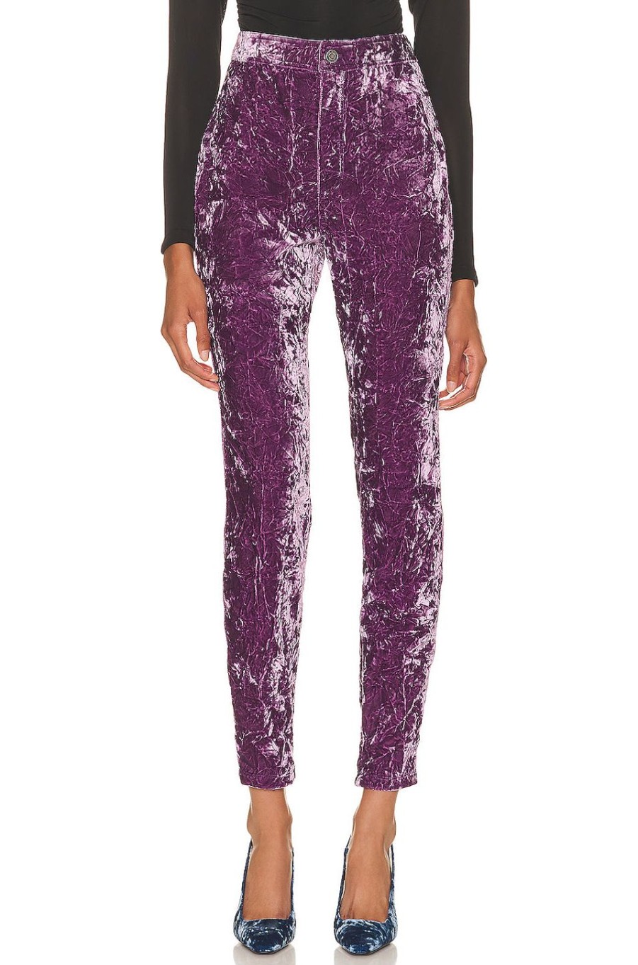 Women Saint Laurent Pants | Velour Pants Lilas