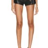 Women TOM FORD Shorts | Leather Running Short Black