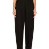 Women ALAÏA Pants | High Waisted Wide Leg Trouser Noir