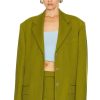 Women Acne Studios Jackets & Coats | Three Button Blazer Seaweed Green