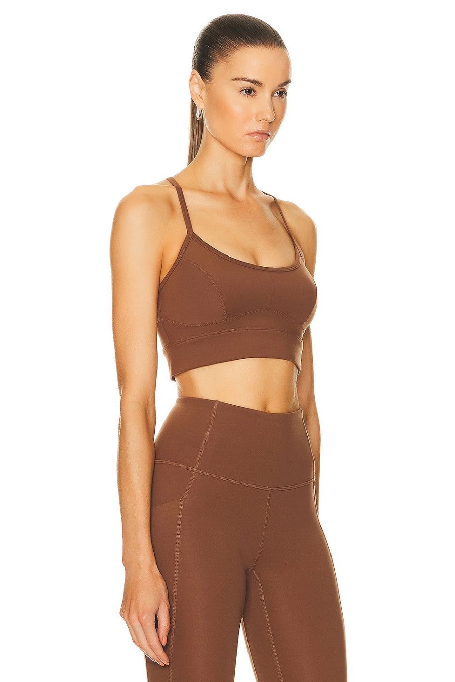 Women Varley Activewear | Lets Move Irena Bra Cocoa Brown