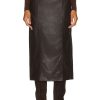 Women Enza Costa Skirts | Soft Leather Trouser Skirt Espresso