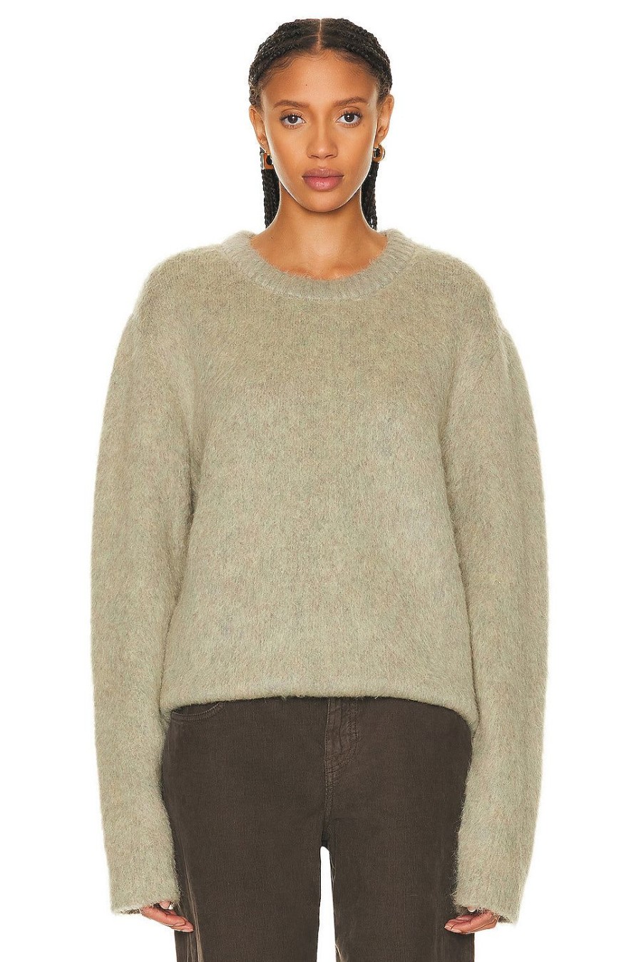 Women Lemaire Sweaters & Knits | Brushed Sweater Meadow Melange