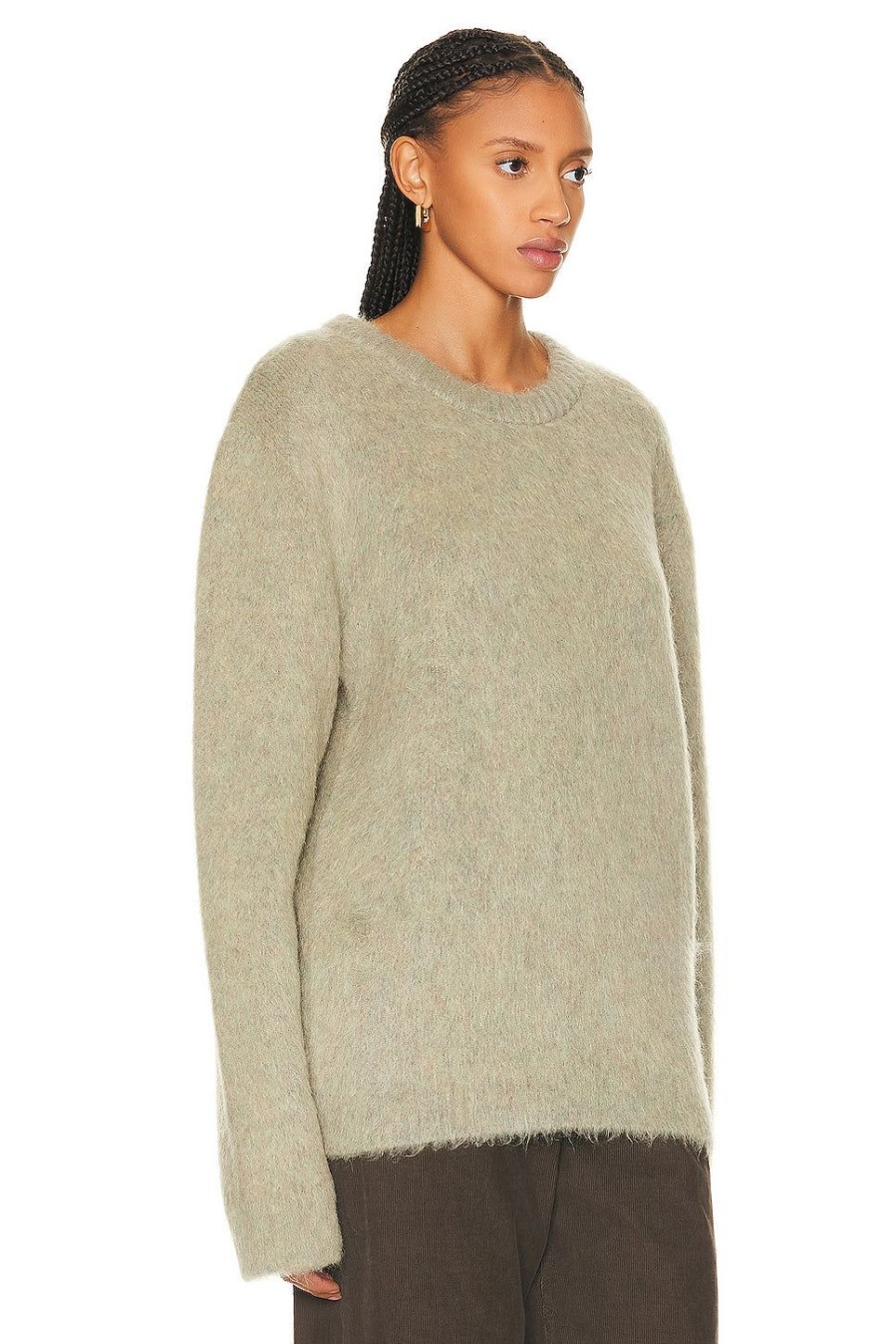 Women Lemaire Sweaters & Knits | Brushed Sweater Meadow Melange