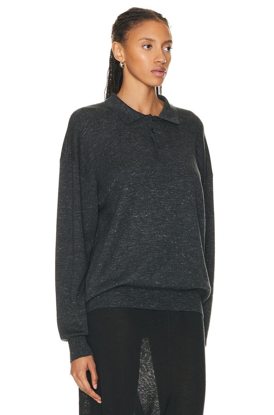 Women The Row Sweaters & Knits | Deja Top Graphite Melange