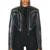 Women Miaou Jackets & Coats | Sophie Leather Jacket Black