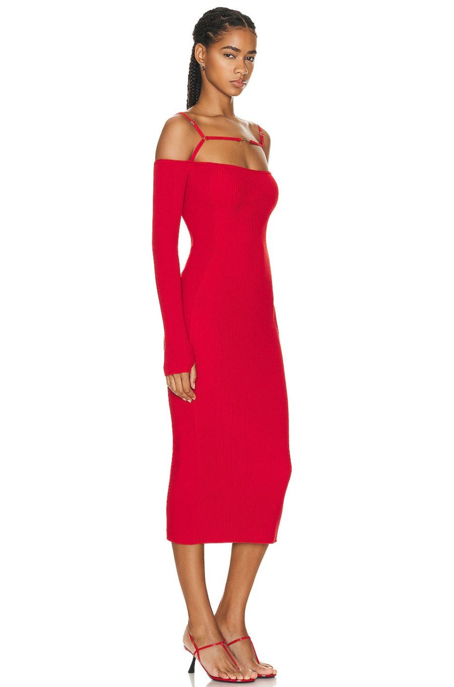 Women JACQUEMUS Dresses | La Robe Sierra Dress Red