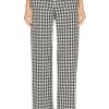 Women AREA Pants | Crystal Slit Trouser Black Multi