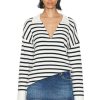 Women Valentino Sweaters & Knits | Stripe Sweater Avorio & Navy