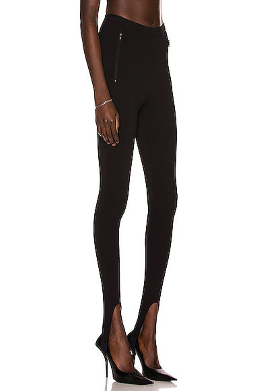 Women WARDROBE.NYC Pants | Stirrup Legging Black