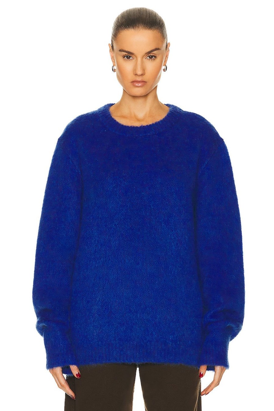 Women Lemaire Sweaters & Knits | Brushed Sweater Electric Blue