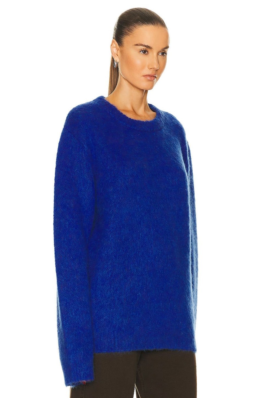 Women Lemaire Sweaters & Knits | Brushed Sweater Electric Blue