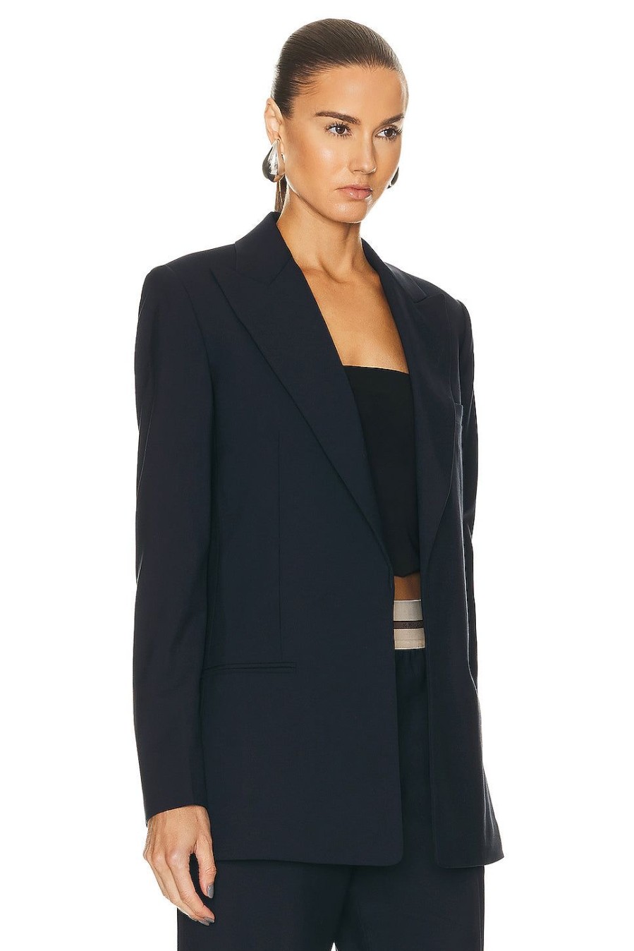 Women Helmut Lang Jackets & Coats | Tailored Blazer Navy