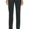 Women Acne Studios Pants | Stripe Pant Charcoal Grey