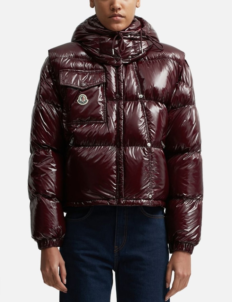 Women Moncler Jackets & Coats | Moncler Karakorum Ripstop Down Jacket Red