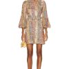 Women Zimmermann Dresses | Luminosity Belted Mini Dress Multi Paisley Stripe